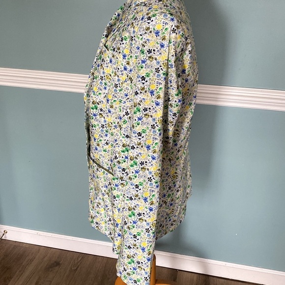 Talbots NWT cotton ditsy floral summer blazer size 14 business casual office - Picture 5 of 14